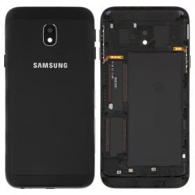 Samsung J330 Galaxy J3 2017 achterklep (zwart) (gebruikt, grade B, origineel)