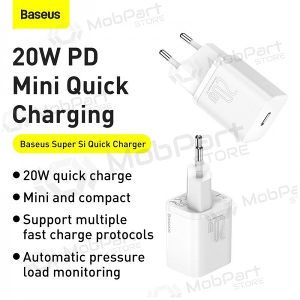 Lader buitinis Baseus Super Si 20W wit CCSUP-B02