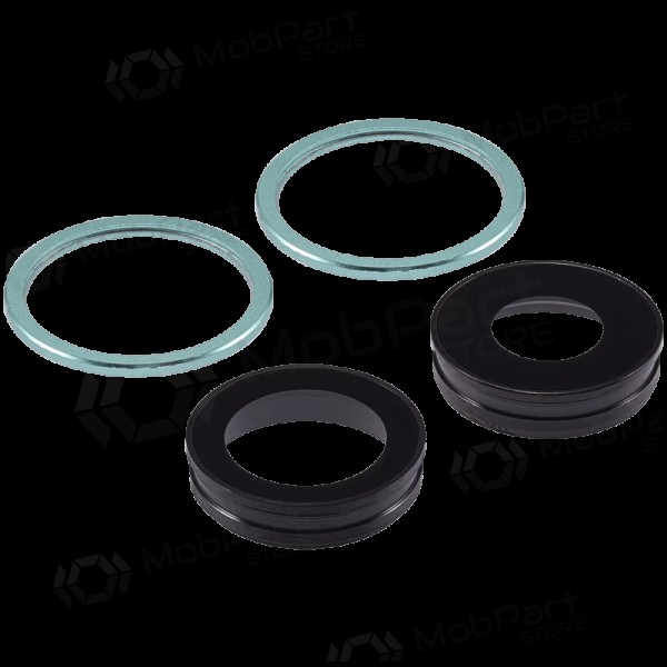 Apple iPhone 11 cameraglaasje (2 stuks) (groen) (met frame)