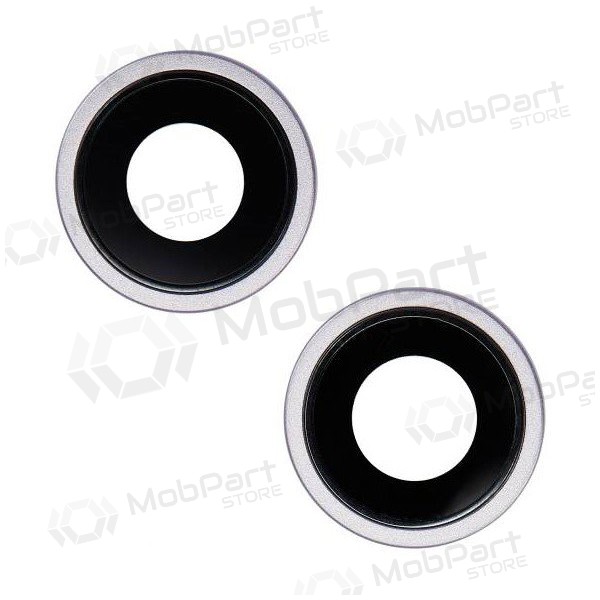 iPhone 14 / 14 Plus cameraglas (2 stuks) (paars) (met frame)