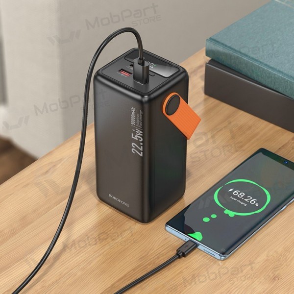Externe batterij (Power Bank) Borofone BJ66A 50000 mAh 22.5 W + PD 20 W, zwart