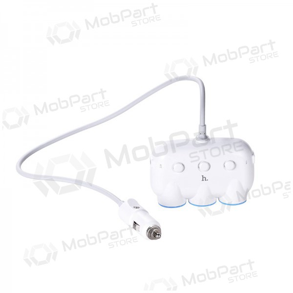 Autolader - splitter Hoco C1 2xUSB 3x 12V-aansluiting (3.1A)