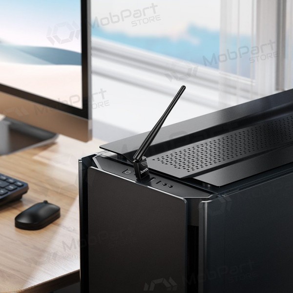 USB Wi-Fi-adapter Hoco HI37 USB Wi-Fi 4 zwart