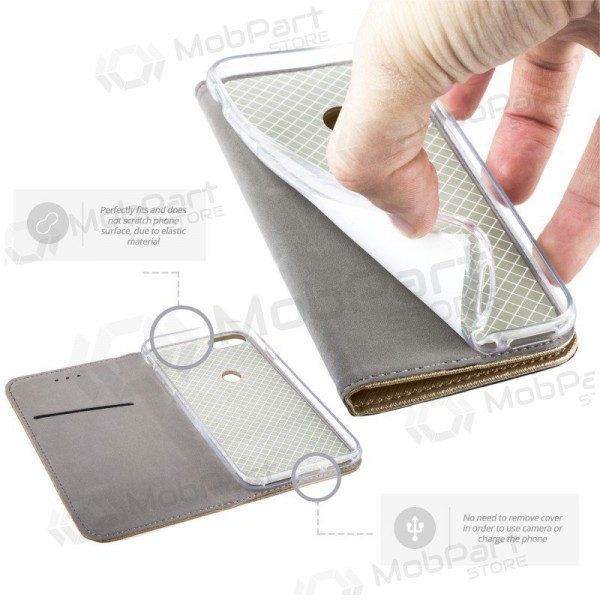 LG G8 ThinQ hoesje - Smart Magnet (goud)
