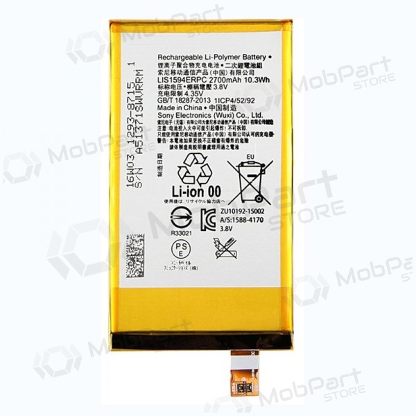 Sony Xperia Z5 Compact / XA Ultra / X Compact (LIS1594ERPC) batterij / accu (2700mAh)