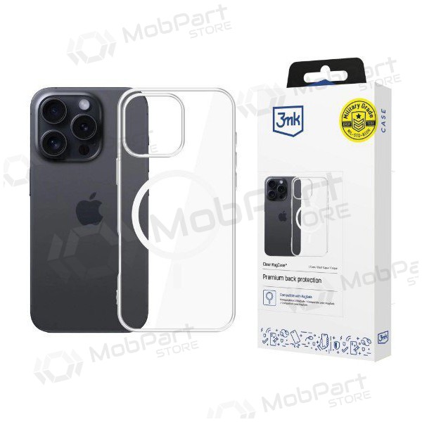 Apple iPhone 16e hoesje - 3MK Clear MagCase
