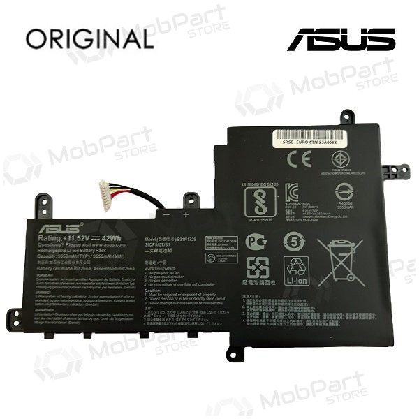 ASUS B31N1729, 3653mAh laptop accu - PREMIUM