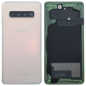 Samsung G973 Galaxy S10 Back Cover Wit (Prism White) (gebruikt graad B, origineel)