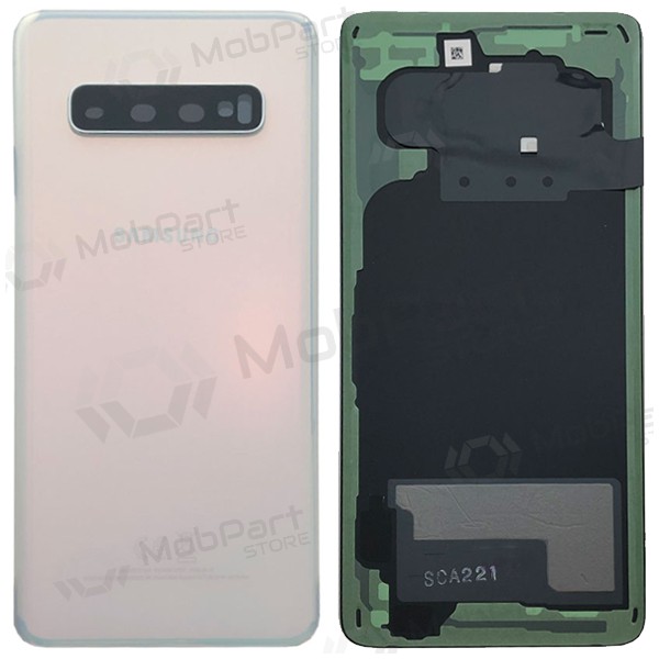 Samsung G973 Galaxy S10 Back Cover Wit (Prism White) (gebruikt graad B, origineel)