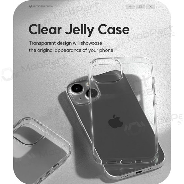 Apple iPhone 16 hoesje 'Mercury Jelly Clear' (transparant)