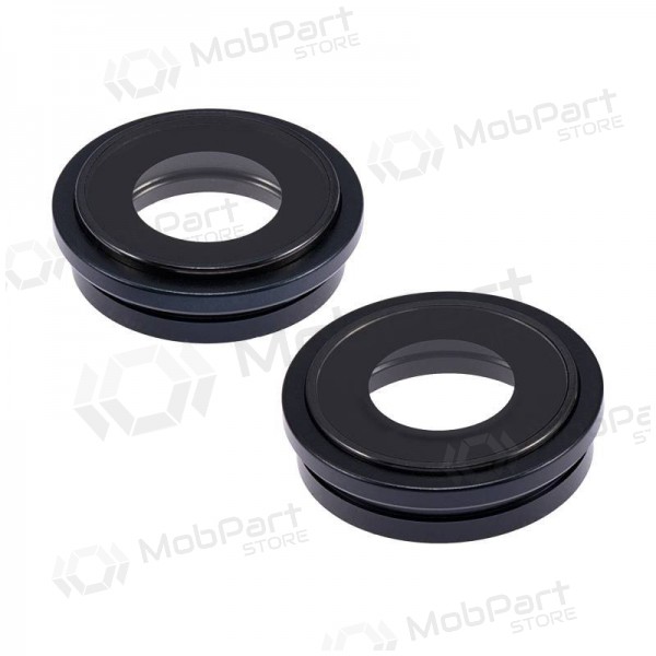 iPhone 14 / 14 Plus cameraglas (2 stuks) (zwart) (met frame)