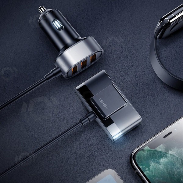 Lader automobilinis Joyroom JR-CL03 5xUSB 6.2A (zwart)