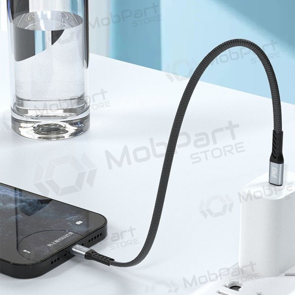 Lightning-kabel Dudao L10P USB-C naar Lightning 0.23 m 20 W zwart