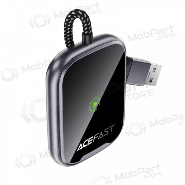CarPlay adapter Acefast QC1 draadloze Android Auto zwart