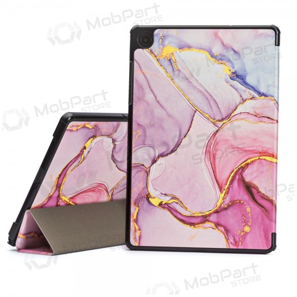 Samsung Galaxy Tab A9+, Tab A11+ hoesje -Smart Leather- (marble)