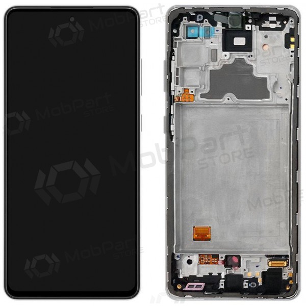 Samsung Galaxy A72 scherm (zwart) (met frame) (origineel)