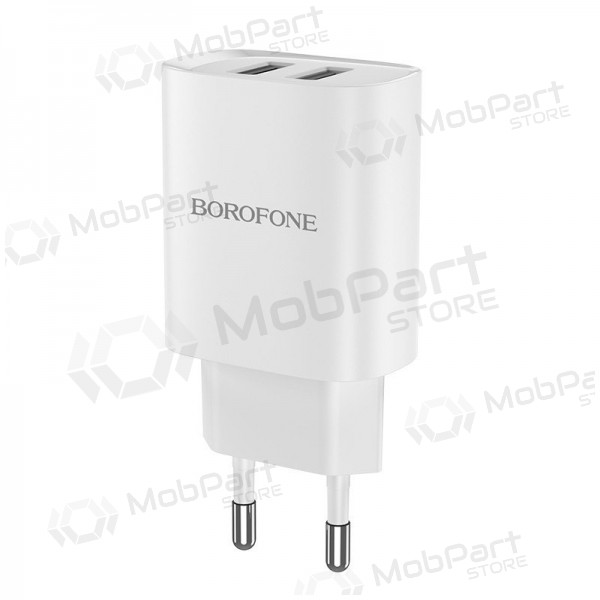 Lader Borofone BN2 2xUSB 2.1A (wit)