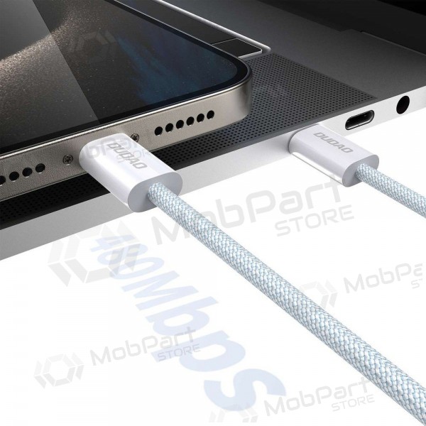 USB-C kabel Dudao L6C USB-C naar USB-C 1 m 60 W wit