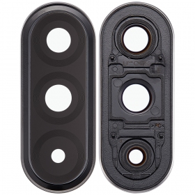 Cameraglas met frame voor Samsung Galaxy A36 5G (zwart)