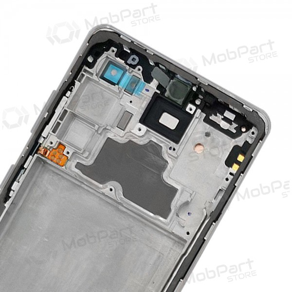 Samsung Galaxy A72 scherm (zwart) (met frame) (origineel)