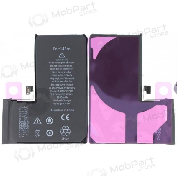 Apple iPhone 14 Pro batterij (zonder melding) (Premium)