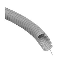 Gofruotas vamzdis grijs D20 su viela Glob-El GL201W320 (be halogenų, UV atsparus, 320N/5 cm, 50 m)