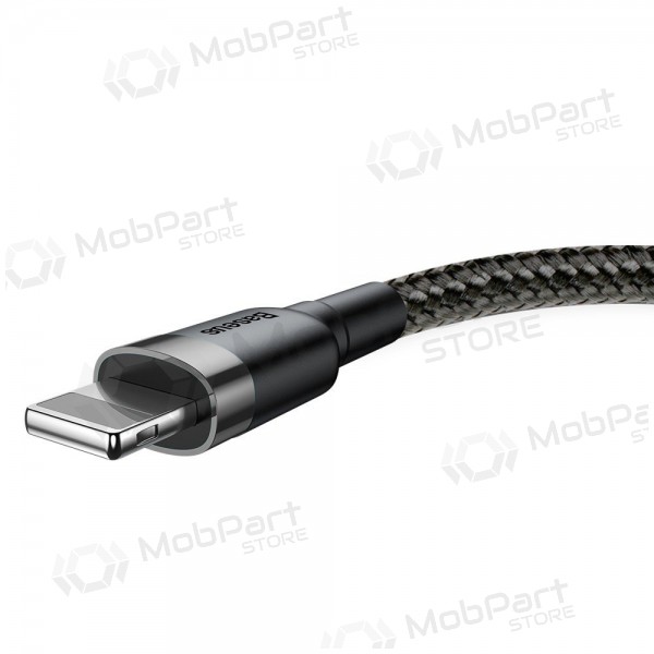 USB kabel Baseus Cafule USB-A to Lightning 2.4A 1.0m grijs-zwart CALKLF-BG1
