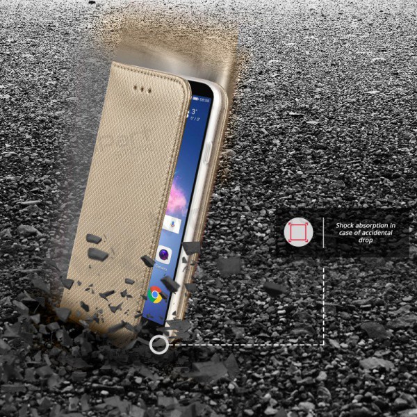 LG G8 ThinQ hoesje - Smart Magnet (goud)