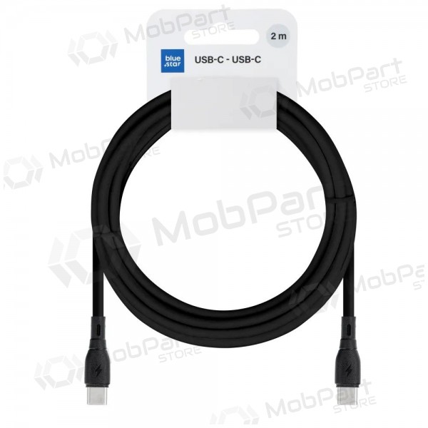 USB-C kabel Blue Star PJ73-14-3 USB-C naar USB-C 2 m 60 W zwart