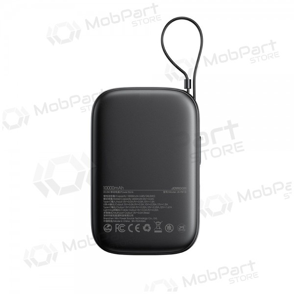 Powerbank Joyroom JR-PBF18 22.5W zwart - with Lightning cable 10000mAh