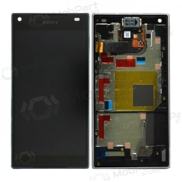 Sony E5803 / E5823 Xperia Z5 Compact scherm (zwart) (met een frame) (gebruikt grade B, origineel)