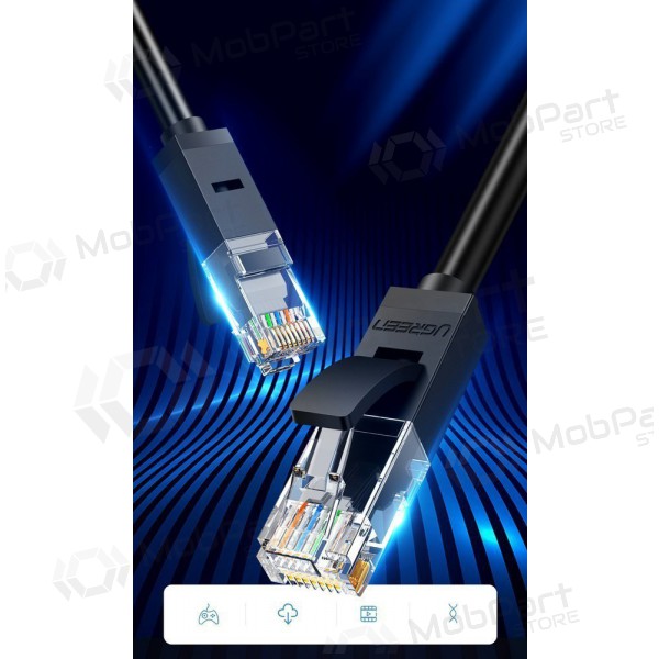 Kabel Ugreen RJ45 Cat 6 UTP 1000Mbps 1.0m (zwart)