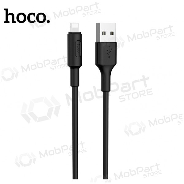 HOCO X25 USB-kabel Lightning 1.0m zwart
