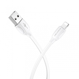 Lightning-kabel Borofone BX19 USB-A naar Lightning 1 m wit