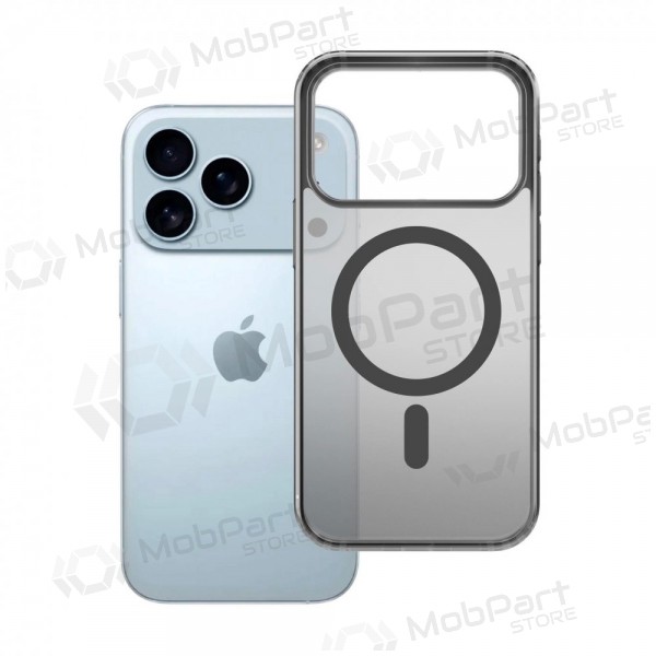 Apple iPhone 17 Pro Max, 18 Pro Max hoesje - 3mk Frosty MagCase (zwart)