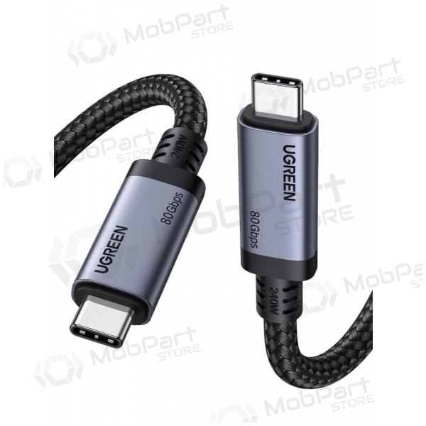 USB-C kabel Ugreen L706 USB-C naar USB-C 1 m 240 W zwart