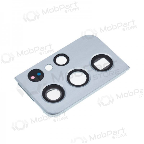 Samsung Galaxy S21 Ultra 5G cameraglas (zilver) (met frame)