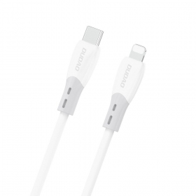 Lightning kabel Dudao L25SX USB-C naar Lightning 2 m 30 W wit
