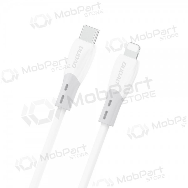 Lightning kabel Dudao L25SX USB-C naar Lightning 2 m 30 W wit