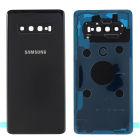 Samsung G975 Galaxy S10 Plus achterkant batterij cover zwart (Prism Black) (gebruikt grade B, origineel)