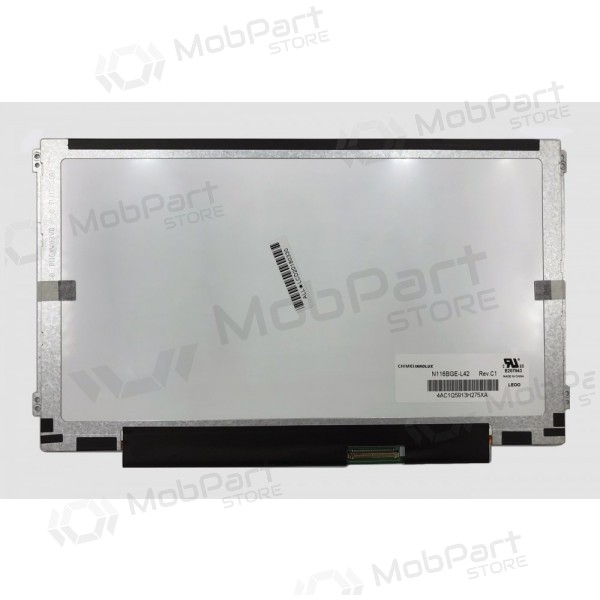 Scherm 11.6 inch 1366x768 HD, LED, SLIM, glanzend, 40-pins (rechts), A+