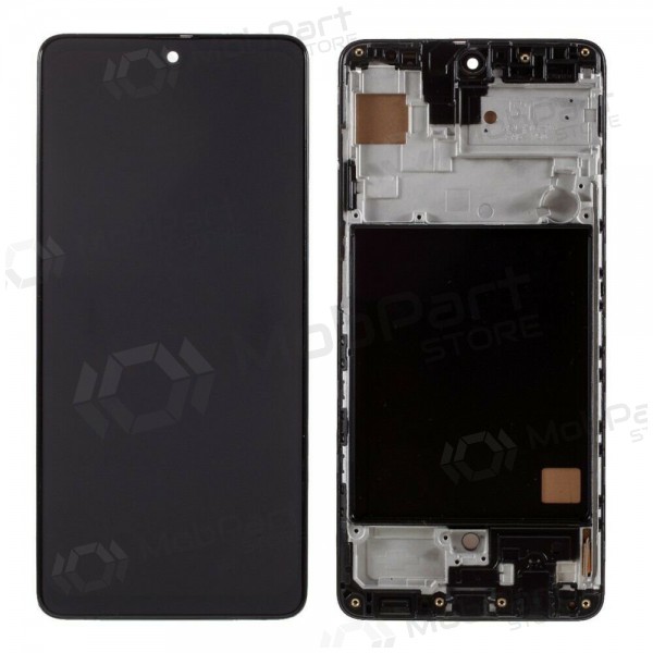 Samsung M515 Galaxy M51 2020 scherm (zwart) (met een frame) (service pack) (origineel)