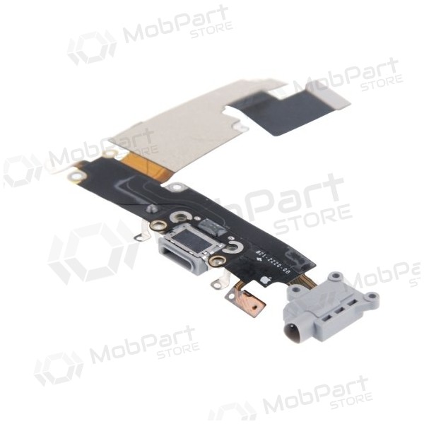 Apple iPhone 6 Plus laadconnector en microfoon - (šviesiai pilka) - (naudota, originali)