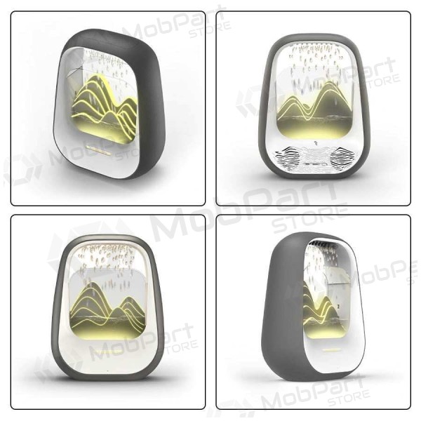 Ontspannende groene bluetooth-luidspreker met RGB-verlichting Relaxing Rain.