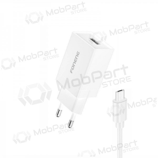 Telefoonoplader Foneng K210 10 W USB-A MicroUSB wit
