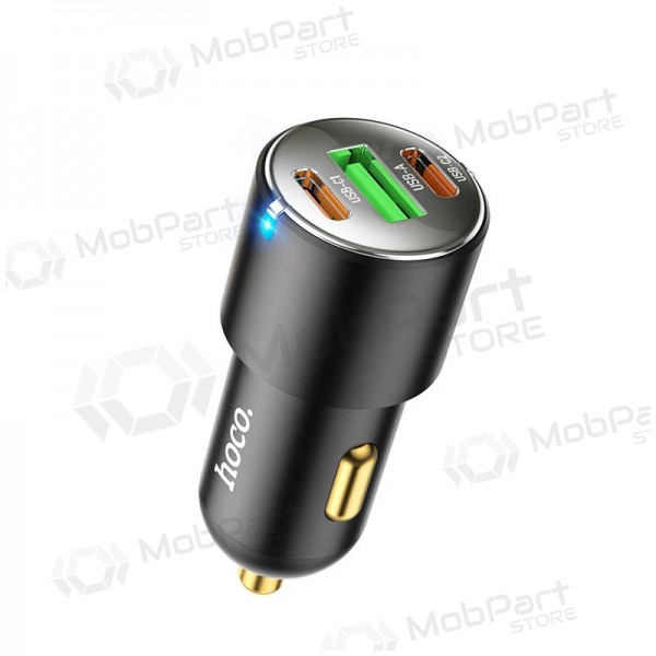 Hoco NZ6 45 W PD 2x USB-C + USB-A autolader zwart