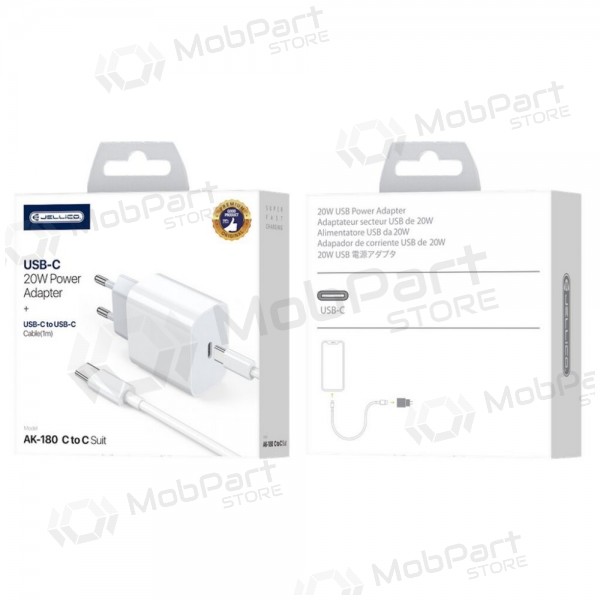 Jellico AK180 20 W USB-C PD Lightning telefoonoplader wit