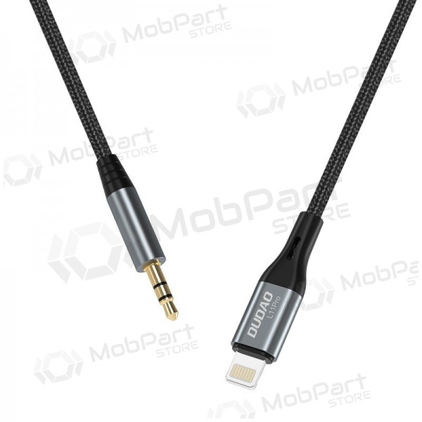 Audiokabel Dudao L11Pro Lightning naar 3.5 mm 1 m zwart