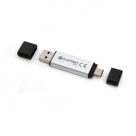 USB-stick Platinet 32GB OTG USB 3.0 + Type-C (zilver)