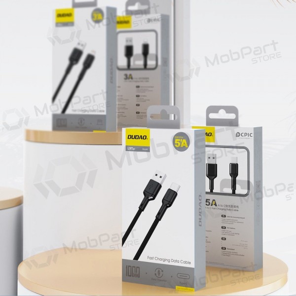 USB-kabel Dudao L9T USB-A naar USB-C 5A 1.0m zwart